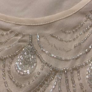 Anthropologie Tops - Anthropologie Lucy & Laurel Cream Beaded Crop Top Anthropologie Tops - Anthropologie Lucy & Laurel Cream Beaded Crop Top